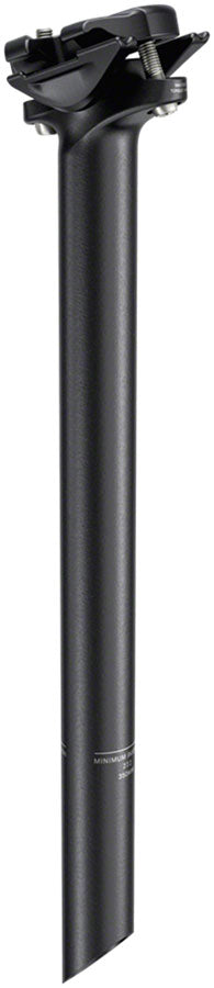 Zipp Service Course Seatpost - 31.6mm Diameter, 350mm Length, Zero Offset, Bead Blast Black, B2