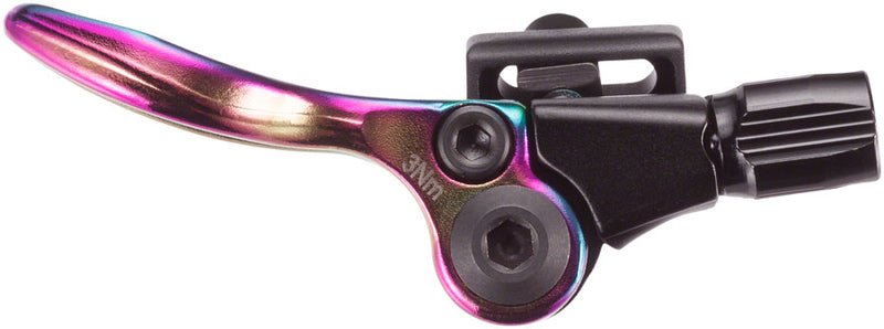Load image into Gallery viewer, SDG Tellis Dropper Post Remote - Adjustable, Matchmaker, W/ Fuel Colorway Paddle
