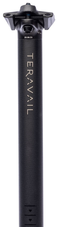 Load image into Gallery viewer, Teravail Stratum Seatpost - 27.2 x 400mm, 18mm Offset, Black
