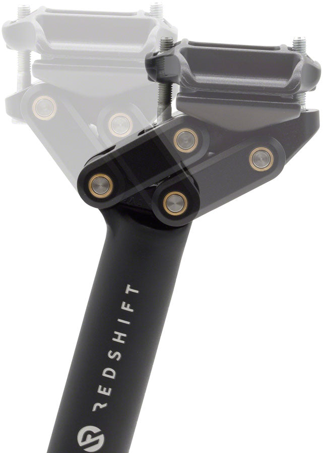 Load image into Gallery viewer, Redshift Dual-Position Seatpost: Aluminum 27.2x350 Black
