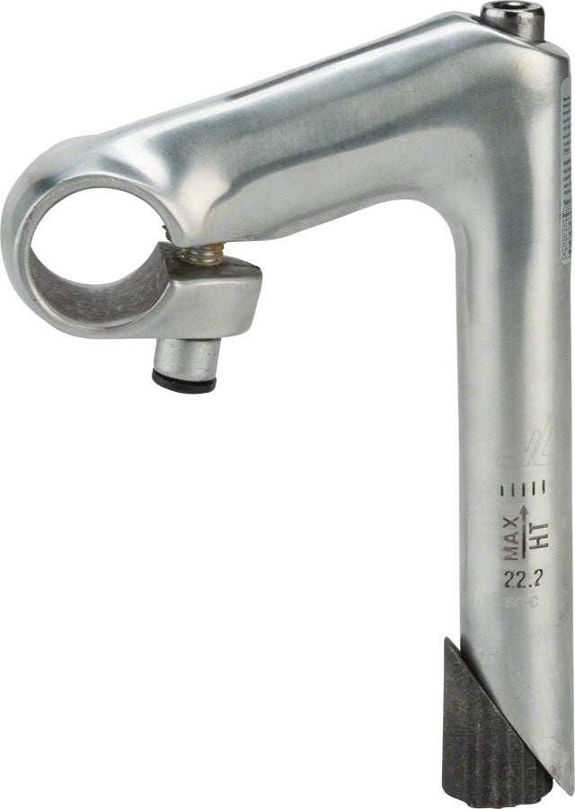 Load image into Gallery viewer, Zoom HE 1 in Quill Stem 80mm 25.4mm 17 Deg 22.2-24tpi Quill Silver Aluminum
