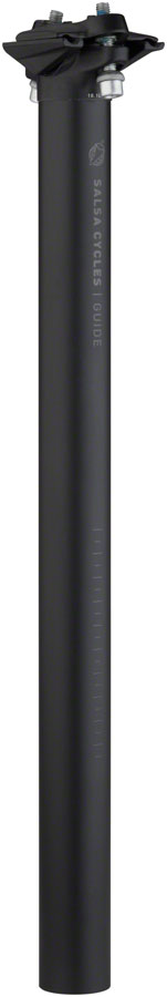 Salsa Guide Seatpost, 30.9 x 400mm, 0mm Offset, Black