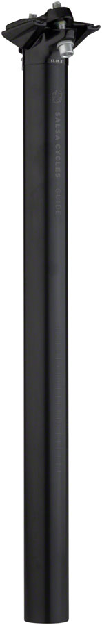 Salsa Guide Deluxe Seatpost, 31.6 x 400mm, 0mm Offset, Black