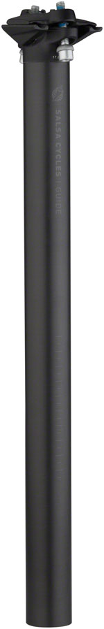 Salsa Guide Carbon Seatpost, 31.6 x 400mm, 0mm Offset, Black