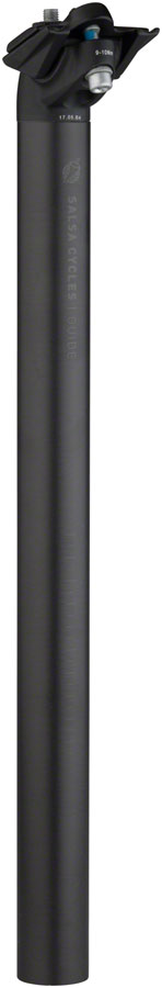 Salsa Guide Carbon Seatpost, 27.2 x 400mm, 18mm Offset, Black