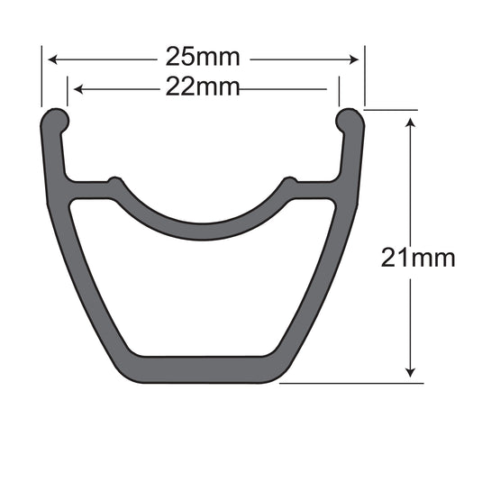 Sun Ringle Helix TR25 SL Rim - 27.5", Disc, Black, 32H
