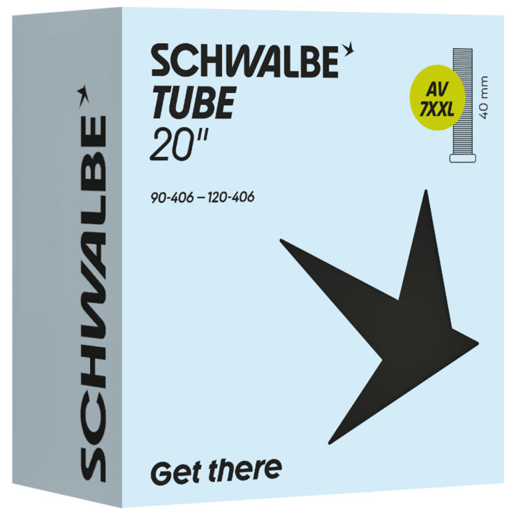 Load image into Gallery viewer, Schwalbe Butyl Tubes 7XXL TR4 for Plus-Size 20" Tires Schrader Valve, Durable &amp; Reliable Inner Tubes (Pack of 2)
