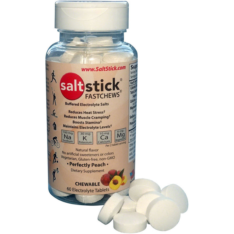 Load image into Gallery viewer, SaltStick-Fastchews-Electrolyte-Tablets-Chew-Perfectly-Peach_EB0563
