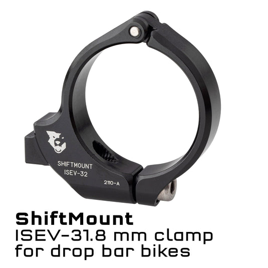Wolf Tooth ShiftMount I-spec EV Adapter for SRAM MatchMaker Brake - Aluminum 6061-T6 Integrated Shifter Bracket for Shimano I-SPEC EV Compatibility, Space-Saving Handlebar Integration, Durable Lightweight Performance