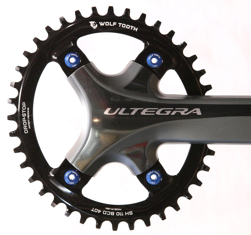 Load image into Gallery viewer, Wolf Tooth Elliptical Shimano Chainring 42t 110 BCD Asymmetric 4-Bolt Aluminum
