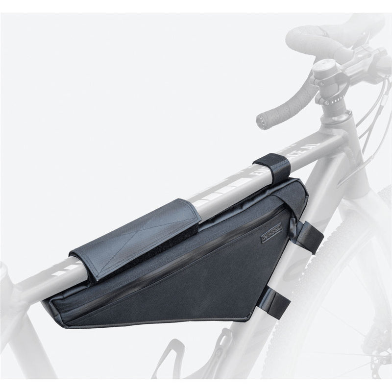 Load image into Gallery viewer, Tioga ADV Frame Bag Black 14.75x1.6x6.1in Velcro Straps
