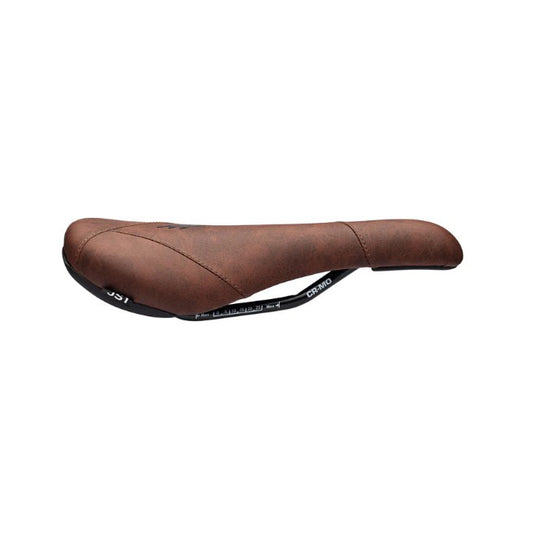 Title JS1 Saddle, CrMO Rails, Dark Brown