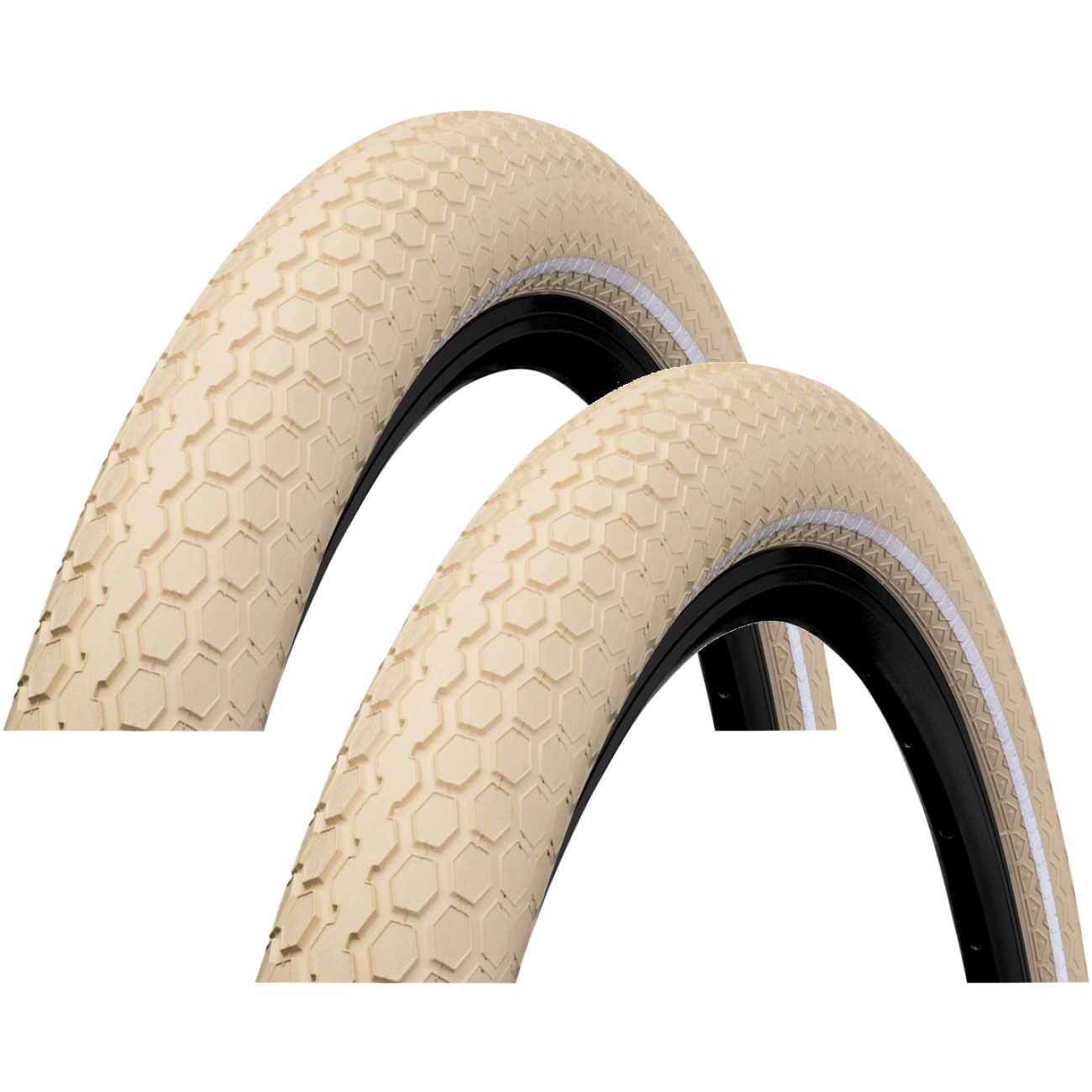Pack of 2 Continental Retro Ride Cruiser Tire - 700 x 50, Clincher, Wi ...