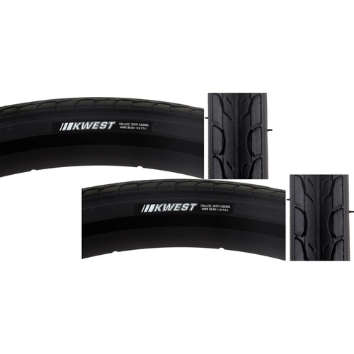 Kenda-Kwest-700c-25-Wire-TIRE1417PO2-Wire-Bead-Tires