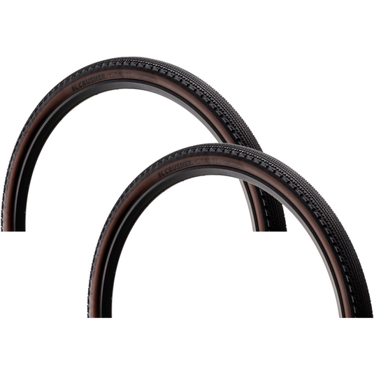 Kenda Crusher Gravel Tire 700x45 Tubeless Tanwall Durable, Dual-Compound, Folding Bead, 120 TPI 6775654