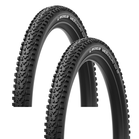 Michelin WILD ENDURO REAR Performance MTB Tire Bundle 29x2.40 Tubeless Ready, GUM-X & MAGI-X Technology