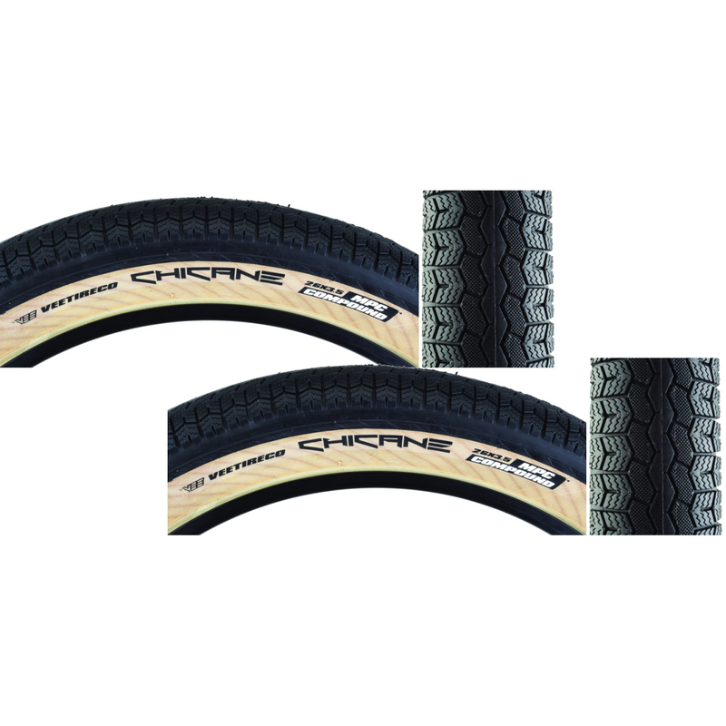 Load image into Gallery viewer, Vee-Tire-&amp;-Rubber-Chicane-26-in-3.5-Wire-TIRE1713PO2-Wire-Bead-Tires

