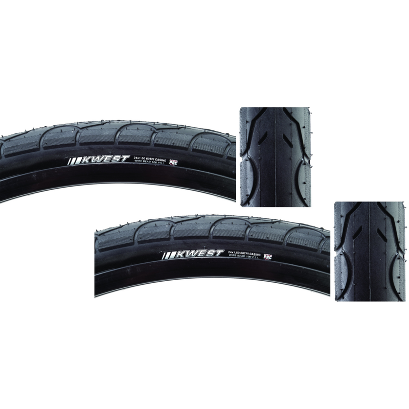 Load image into Gallery viewer, Kenda-Kwest-24-in-1.5-Wire-TIRE2229PO2-Wire-Bead-Tires
