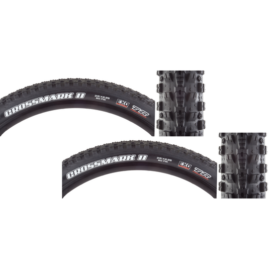Maxxis-CrossMark-II-EXO-TR-26-in-2.25-Folding-TIRE2246PO2-Folding-Tires