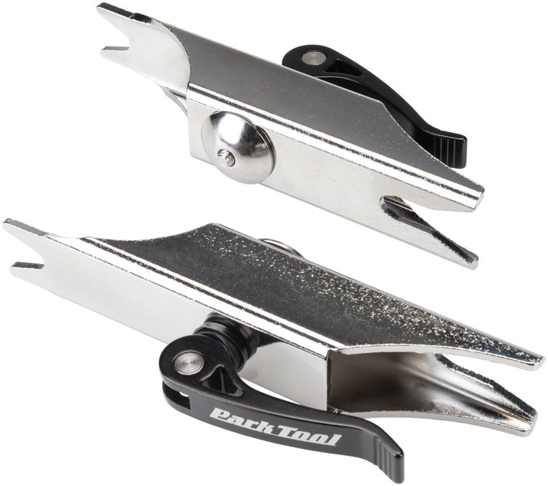 Load image into Gallery viewer, Park Tool Truing Stand Upgrade Bundle: Wide Wheel, Thru Axle Adaptor &amp; Extension for Accurate Wheel Maintenance
