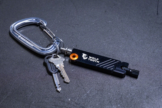 Wolf Tooth 6-Bit Hex Wrench Multi-Tool with Keyring - Gray