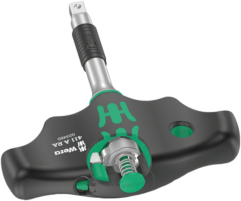 Load image into Gallery viewer, Wera 411 A RA T-Handle Adapter Screwdriver - Ratchet Function, 1/4&quot;
