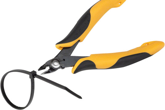 Jagwire Sport Zip-Tie Flush Cutter with Holding Function, Yellow/Black