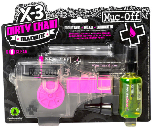 Muc-Off X-3 Dirty Chain Machine Cleaning Kit Includes 75ml Drivetrain Cleaner