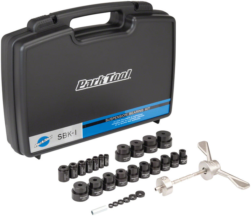 Load image into Gallery viewer, Park Tool SBK-1 Suspension Bearing Kit Organized In A Convenient Storage Case
