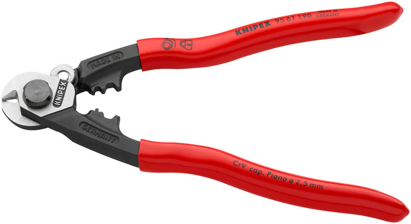 Load image into Gallery viewer, Knipex Wire Rope Shears - Polished Forged Steel, 7 1/2"
