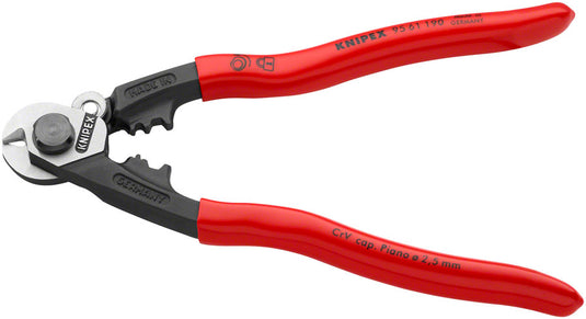 Knipex Wire Rope Shears - Polished Forged Steel, 7 1/2"