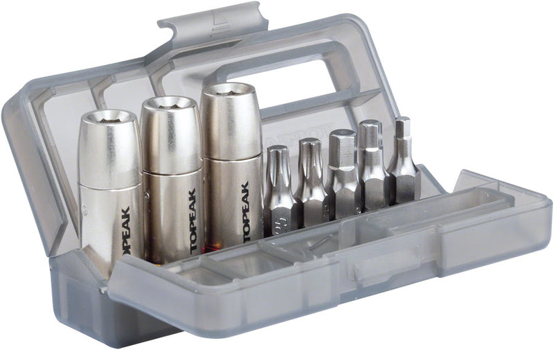 Load image into Gallery viewer, Topeak Nano Torqbox DX Tool Kit 4 / 5 / 6Nm Torq Sockets with Carry Case
