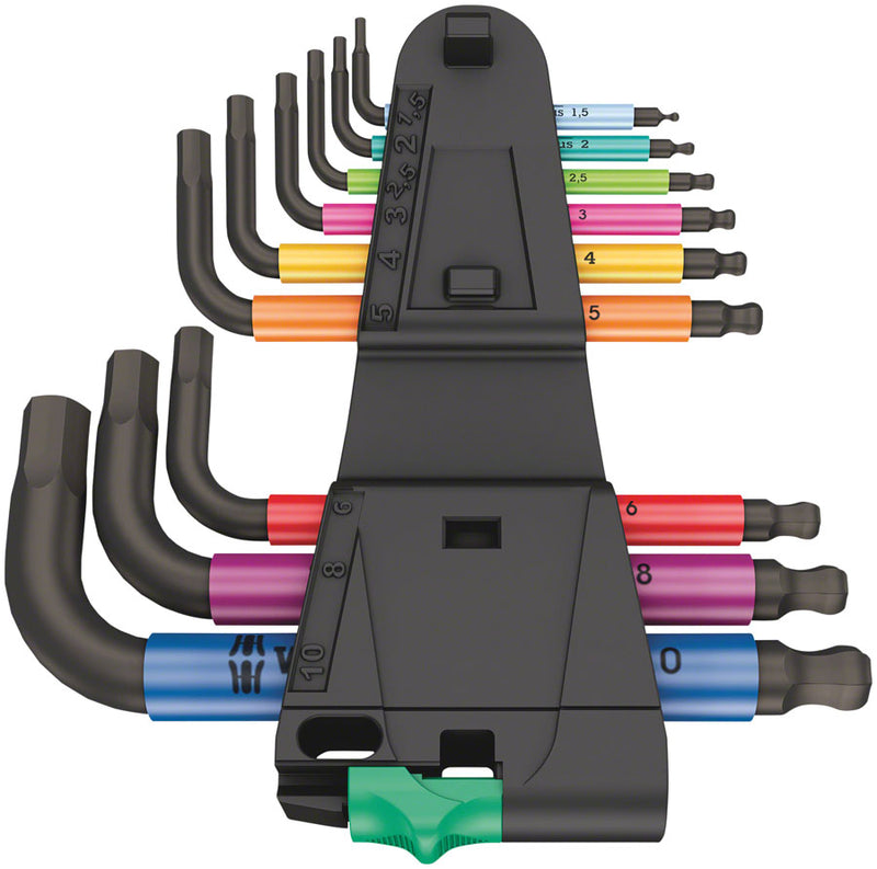 Load image into Gallery viewer, Wera 950/9 Hex-Plus Multicolour 2 L-key set, metric, BlackLaser
