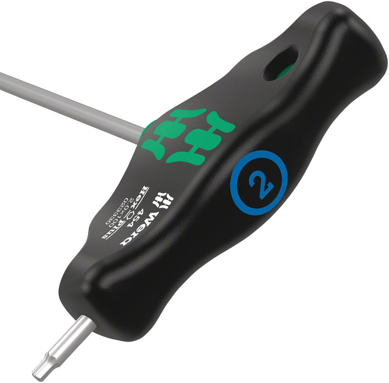 Load image into Gallery viewer, Wera 454 T-handle hexagon screwdriver Hex-Plus, 2.5 x 100 mm
