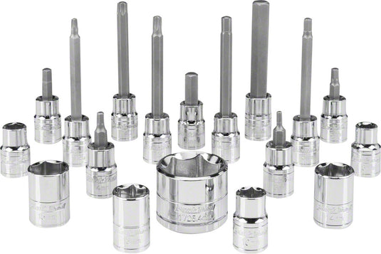 Bike Maintenance Tools Bundle: Precision Torque Wrench & 18-Pc Socket & Bit Set for Efficient Bicycle Repairs