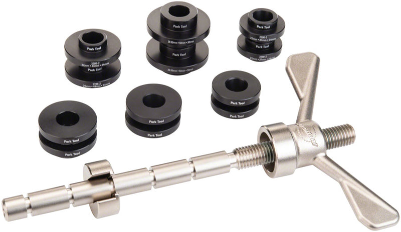 Load image into Gallery viewer, Park Tool Bottom Bracket Bearing Extractor &amp; Press Set Bundle Precision, Durable, Easy-Use Bicycle Maintenance Tools
