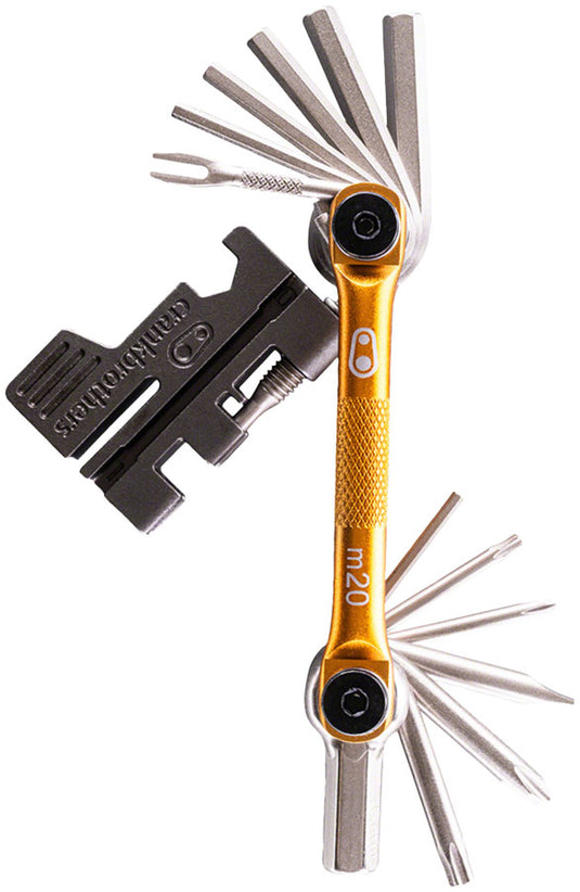 Crank Brothers Multi 20 Tool - Gold Chain Tool: 8/9/10/11/12 Speed Compatible