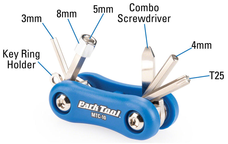 Load image into Gallery viewer, Park MTC-10 Composite Multi-Function Tool Bicycle Multitool Portable Bike Tools
