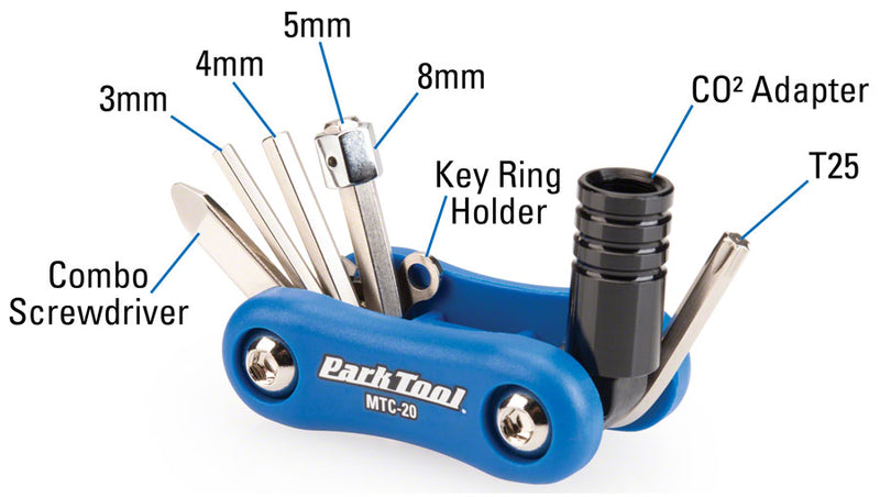 Load image into Gallery viewer, Park MTC-20 Composite Multi-Function Tool Bicycle Multitool Portable Bike Tools
