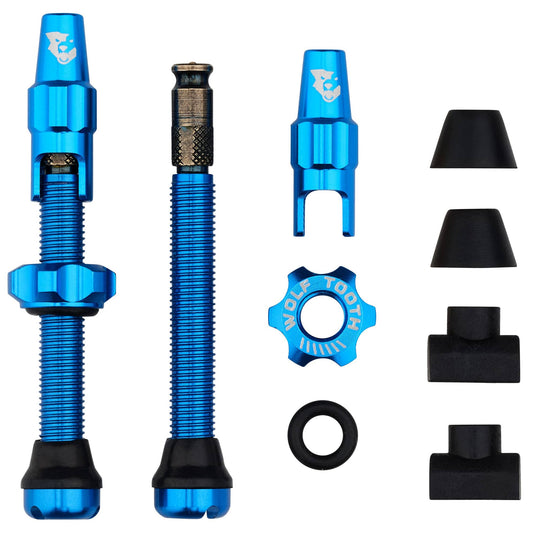 Wolf Tooth Components Tubeless Valve Stem Kit, Clik Valve, 44mm, Blue