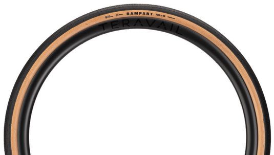 Teravail Rampart Tire - 700 x 45, Tubeless, Folding, Tan, Durable, Fast Compound