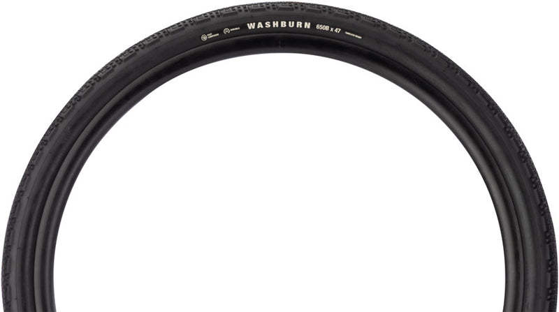 Load image into Gallery viewer, Teravail Washburn Tire - 650 x 47, Tubeless, Folding, Black, Durable, Fast Compound

