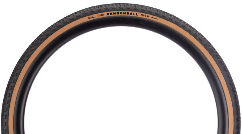 Load image into Gallery viewer, Teravail Cannonball Tire - 700 x 45, Tubeless, Folding, Tan, Light and Supple, Fast Compound
