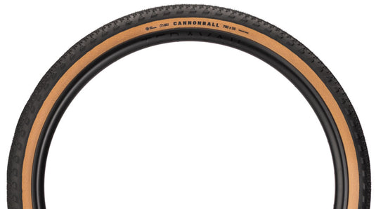 Teravail Cannonball Tire - 700 x 55, Tubeless, Folding, Folding, Tan, Light and Supple, Fast Compound