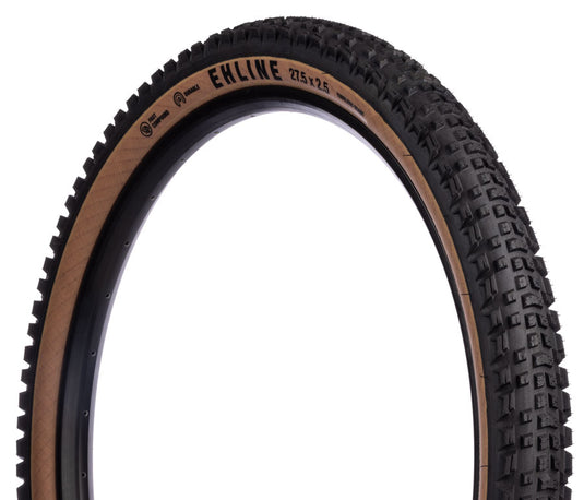 Bundle Title: Durable Tubeless 27.5 x 2.5 Tan Ehline Tire with Fast Compound for XC Trail Riding