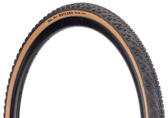 Teravail Rutland 700x45 Tubeless Gravel Tire Bundle Durable, Fast-Rolling, Tan Folding Bead (Set of 2)