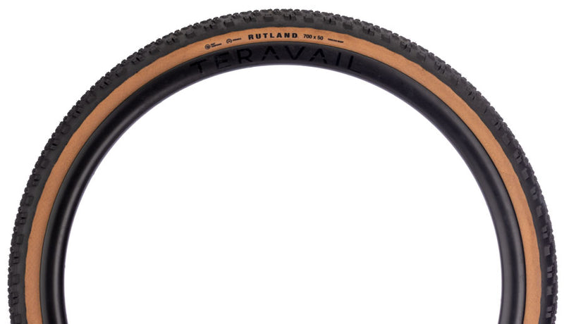 Load image into Gallery viewer, Teravail Rutland Tire - 700 x 50, Tubeless, Folding, Tan, Durable, Fast Compound
