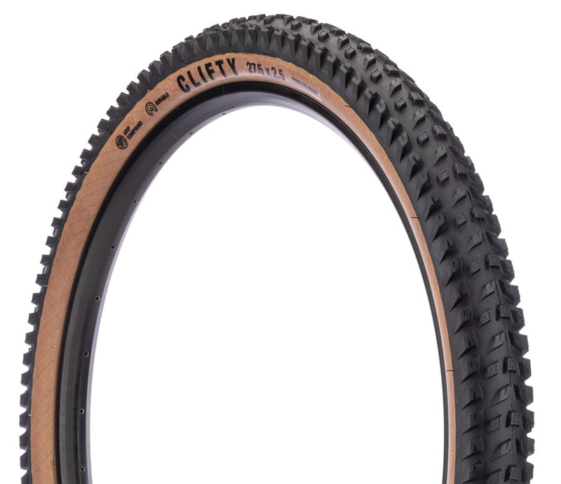 Load image into Gallery viewer, Teravail Clifty 27.5 x 2.5 Tubeless Ready Mountain Bike Tire - Durable, Grip Compound, Tan, Foldable, Flat Protection, Maximize Traction
