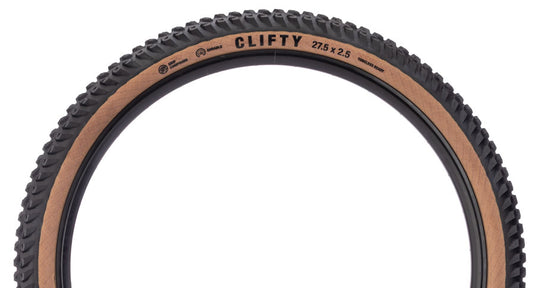 Teravail Clifty Tire - 27.5 x 2.5, Tubeless, Folding, Tan, Durable, Grip Compound