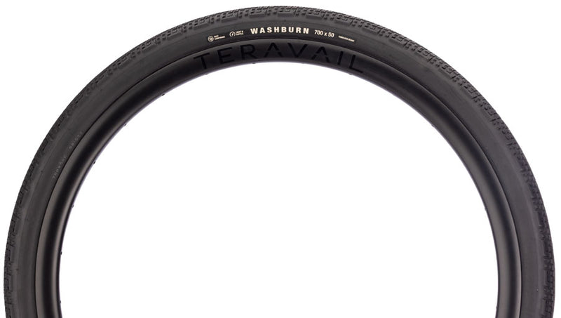 Load image into Gallery viewer, Teravail Washburn Tire - 700 x 50, Tubeless, Folding, Black, Light and Supple, Fast Compound
